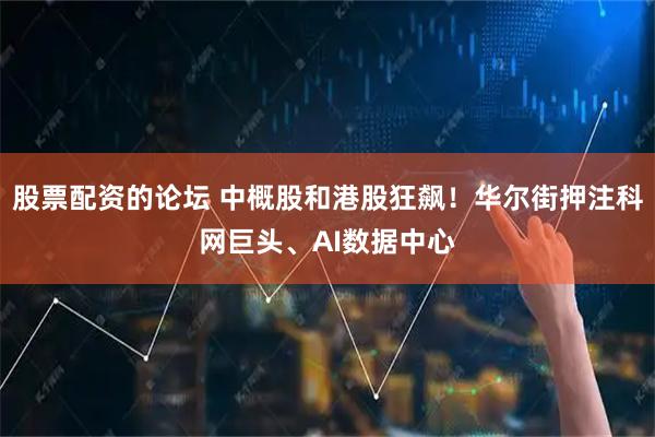 股票配资的论坛 中概股和港股狂飙！华尔街押注科网巨头、AI数据中心